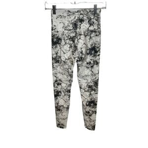 Balance Collection Women's Tie Dye Soft Leggings Yoga Activewear Grey White S